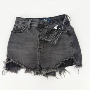Hollister Women's Charcoal Jean Shorts
